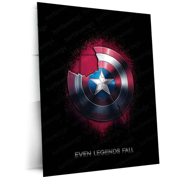 Marvel Metal Poster Captain America Shield Metal Poster – Iconic