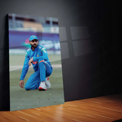 Cricket Metal Poster | Virat Kohli Metal Poster – Iconic Cricket Legend Wall Art - TURTLEWINGS