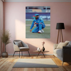 Cricket Metal Poster | Virat Kohli Metal Poster – Iconic Cricket Legend Wall Art - TURTLEWINGS