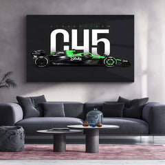 Stake F1 Team – C45 Livery Metal Frame | 2024 Formula 1 Car Wall Art - TURTLEWINGS