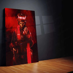 COD Ghost Metal Poster – Call of Duty Wall Art | Tactical Warrior Aesthetic Decor - TURTLEWINGS