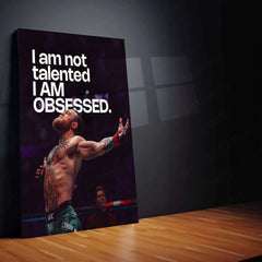 Conor McGregor Quote Metal Poster – Motivational MMA Wall Art | Fighter Mindset Decor - TURTLEWINGS