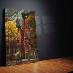 ๐๏ธ Cityscape Metal Frame Poster | Urban Wall Art for Modern Homes & Offices - TURTLEWINGS