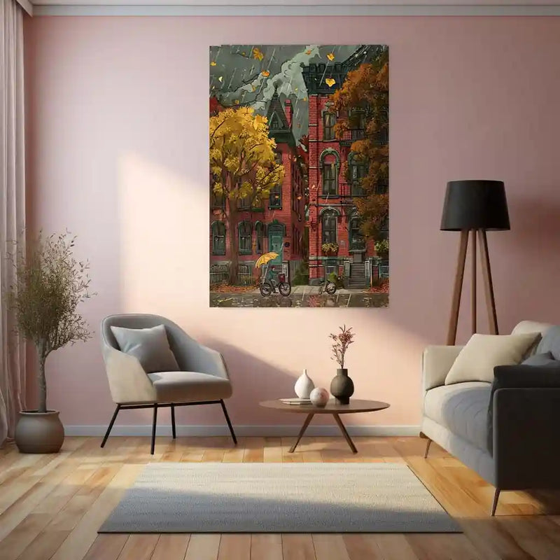 ๐๏ธ Cityscape Metal Frame Poster | Urban Wall Art for Modern Homes & Offices - TURTLEWINGS