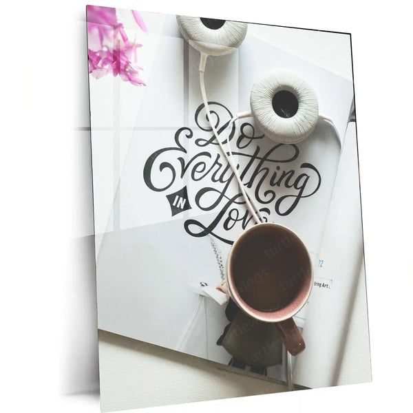 ☕ Coffee Art Metal Frame Poster | Aesthetic Wall Decor for Cafes & Coffee Lovers - TURTLEWINGS