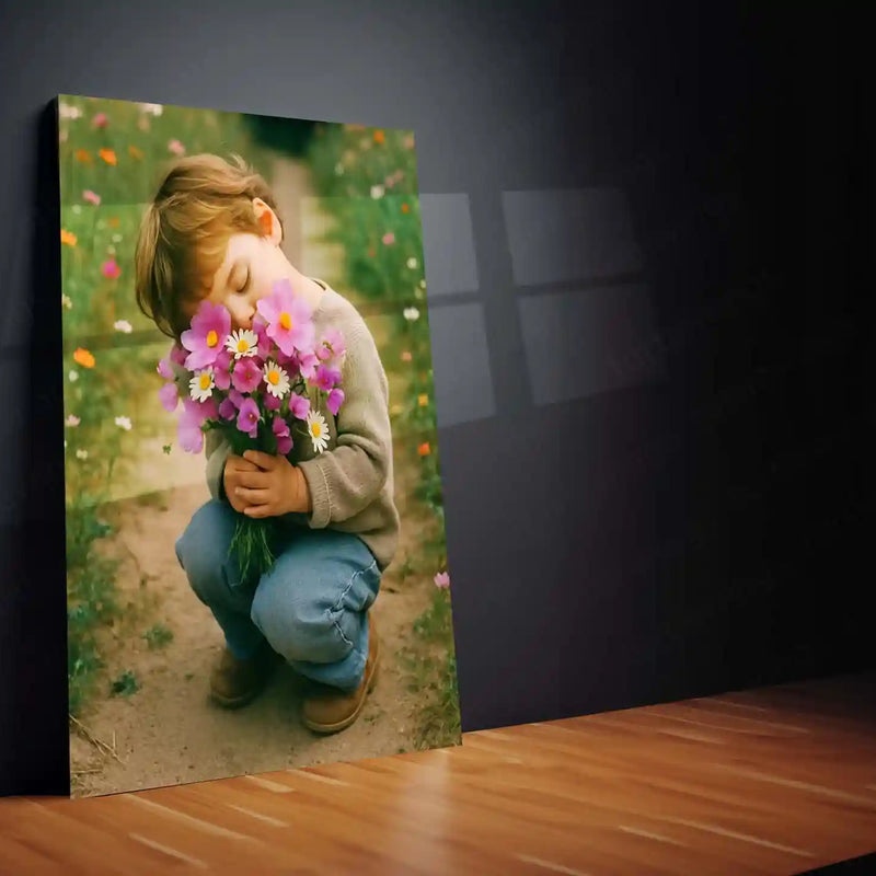 ๐ Cute Girl Art Metal Frame Poster | Aesthetic Wall Decor for Teen Rooms & Art Lovers - TURTLEWINGS