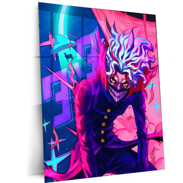 Anime Metal Poster | DanDaDan – Momo Ayase & Okarun Metal Poster | Supernatural Anime Wall Frame