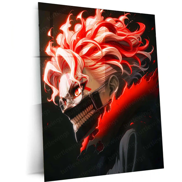 Anime Metal Poster | DanDaDan – Momo Ayase & Okarun Metal Poster | Supernatural Anime Wall Frame 011