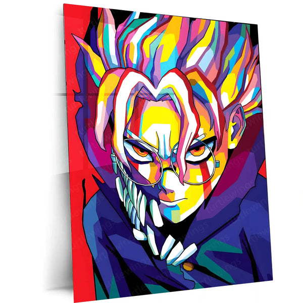 Anime Metal Poster | DanDaDan – Momo Ayase & Okarun Metal Poster | Supernatural Anime Wall Frame 03