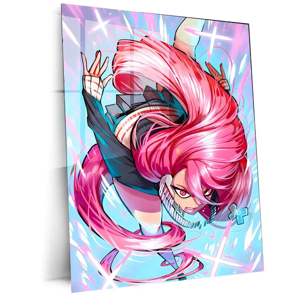 Anime Metal Poster | DanDaDan – Momo Ayase & Okarun Metal Poster | Supernatural Anime Wall Frame 06