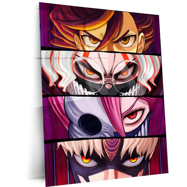 Anime Metal Poster | Dandadan – Eyes of the Supernatural Metal Poster | Paranormal Anime Wall Frame