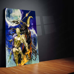 Game Metal Poster | Dark Souls – The Eternal Flame | Ashen Warrior Metal Frame Poster