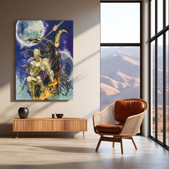 Game Metal Poster | Dark Souls – The Eternal Flame | Ashen Warrior Metal Frame Poster