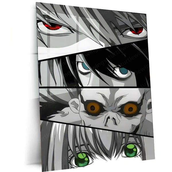 Anime Metal Poster | Death Note – Ryuk the Shinigami Metal Poster | Dark Anime Wall Frame