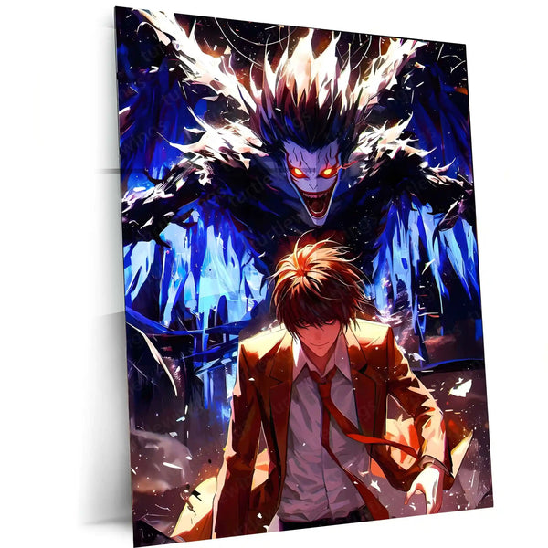 Anime Metal Poster | Death Note – Ryuk the Shinigami Metal Poster | Dark Anime Wall Frame 03