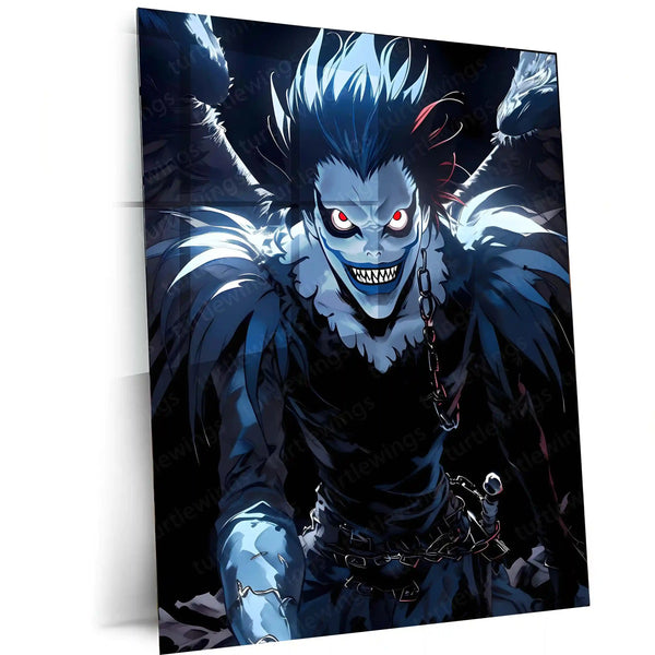 Anime Metal Poster | Death Note – Ryuk the Shinigami Metal Poster | Dark Anime Wall Frame 06