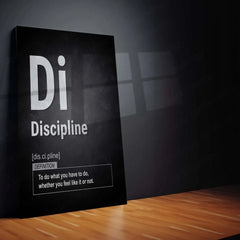 Motivational Metal Poster | Set of 3 Mindset, Discipline, Focus – Motivational Metal Poster Set for Success & Growth - TURTLEWINGS