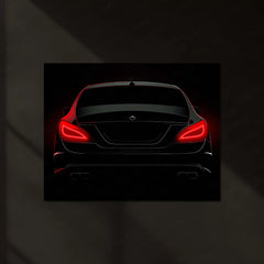 Dodge Challenger – The Hellfire Gaze | Muscle Car LED Wall Art | Neon Power Metal Frame Poster