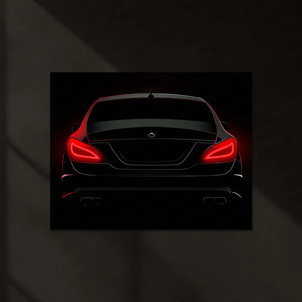 Dodge Challenger – The Hellfire Gaze | Muscle Car LED Wall Art | Neon Power Metal Frame Poster