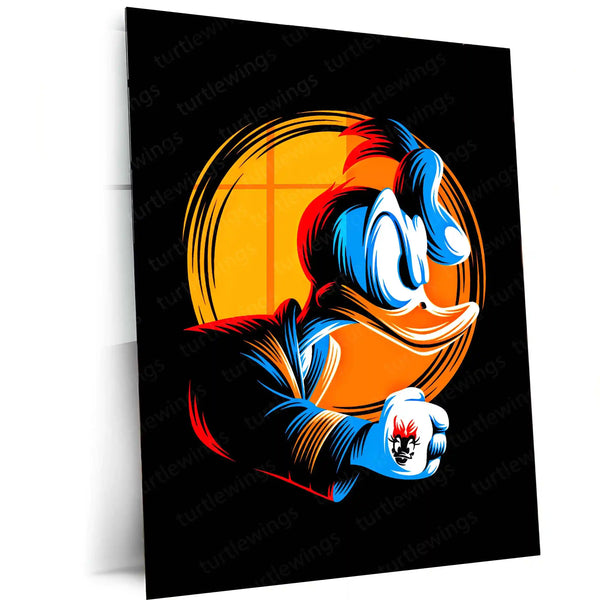 🦆 Donald Duck Metal Frame Poster | Classic Disney Wall Art for Kids & Cartoon Lovers - TURTLEWINGS