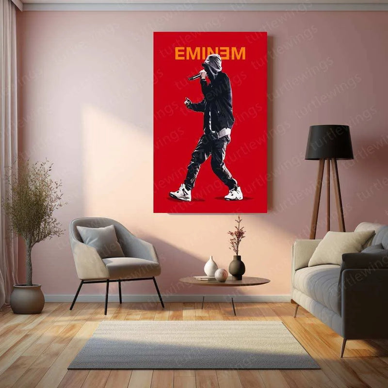 Eminem Metal Poster – Rap Legend Wall Art 3 - TURTLEWINGS