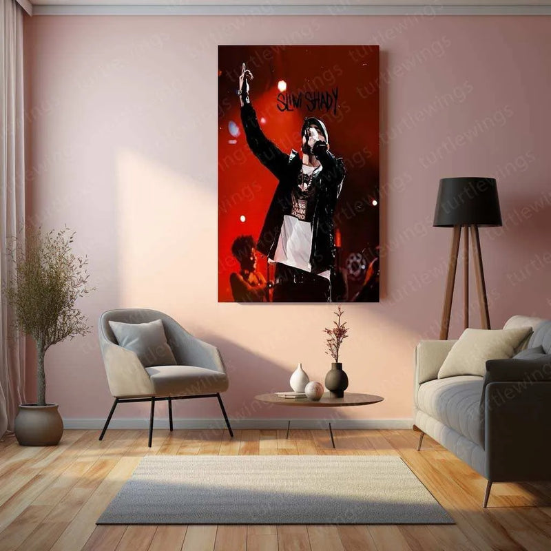 Eminem Metal Poster – Rap Legend Wall Art 4 - TURTLEWINGS