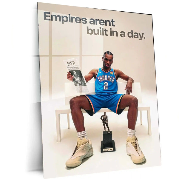 Empires Aren’t Built in a Day – SGA MVP Trophy & Press Feature Metal Frame - TURTLEWINGS