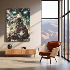 Anime Metal Poster | Eren Yeager (Attack Titan) – Attack on Titan Metal Poster | Shingeki no Kyojin Wall Frame