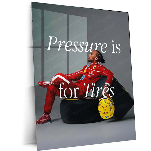 F1 Motivation β Lewis Hamilton Quote Metal Frame | Racing Legend Wall Art - TURTLEWINGS