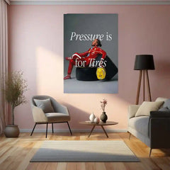 F1 Motivation β Lewis Hamilton Quote Metal Frame | Racing Legend Wall Art - TURTLEWINGS