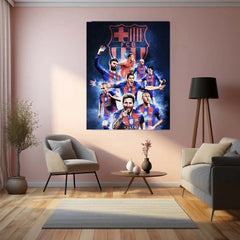 Sports | FC Barcelona Metal Poster – Premium Football Club Wall Art - TURTLEWINGS