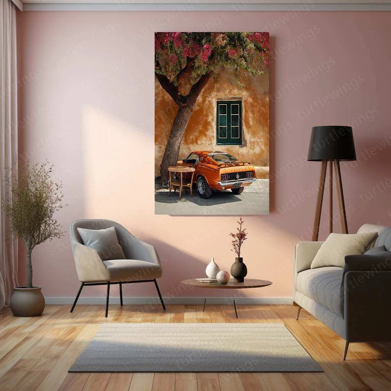 Ford Mustang Metal Poster – Iconic Muscle Car Wall Art | Classic American Automotive Decor - TURTLEWINGS