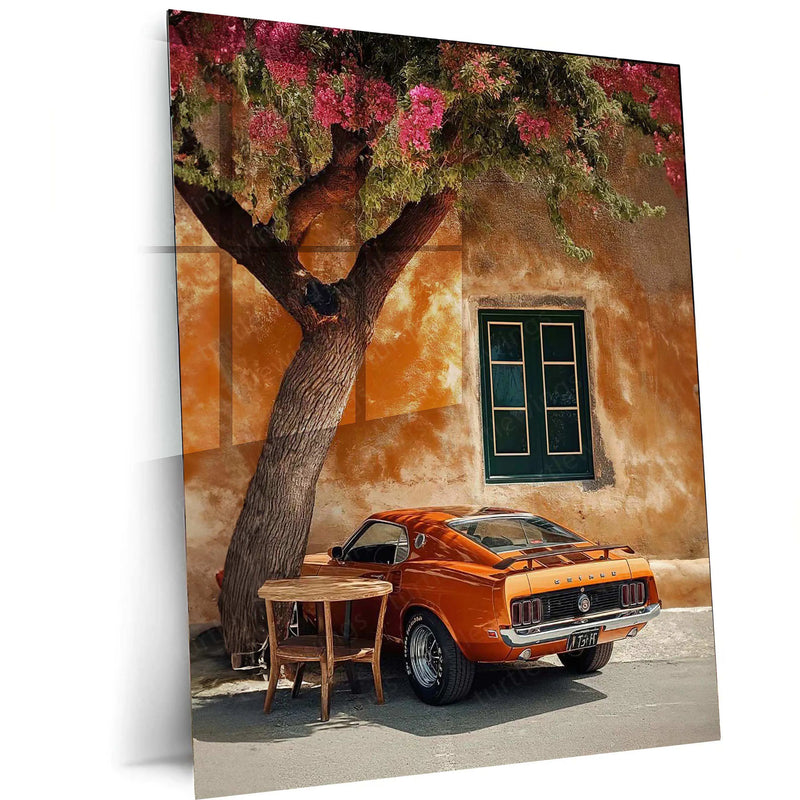 Ford Mustang Metal Poster – Iconic Muscle Car Wall Art | Classic American Automotive Decor - TURTLEWINGS