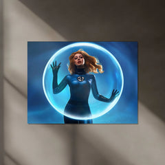 Fantastic Four Sue Storm Neon LED Metal Poster - TURTLEWINGS