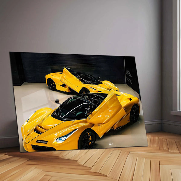 Car Metal Poster | Ferrari Metal Poster – Luxury Supercar Wall Art - TURTLEWINGS