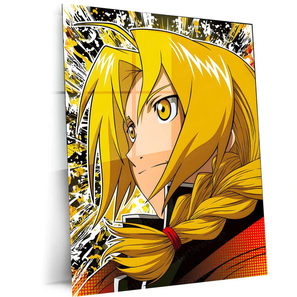 Anime Metal Poster | Fullmetal Alchemist – Alphonse Elric Metal Poster | Anime Armor Wall Frame 06