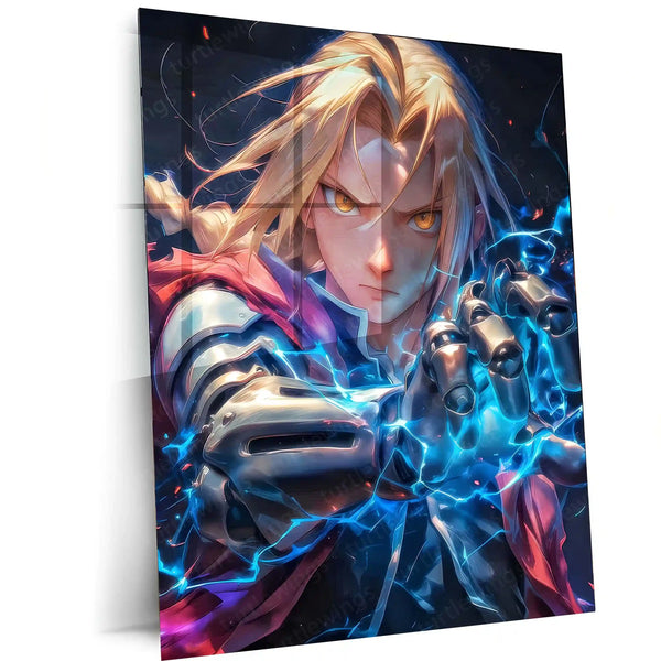 Anime Metal Poster | Fullmetal Alchemist – Alphonse Elric Metal Poster | Anime Armor Wall Frame 010
