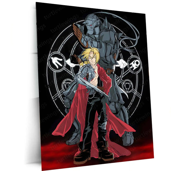Anime Metal Poster | Fullmetal Alchemist – Alphonse Elric Metal Poster | Anime Armor Wall Frame 01