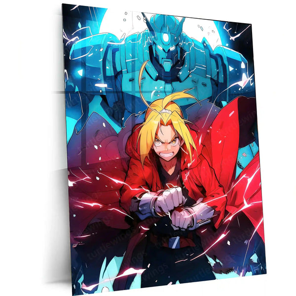 Anime Metal Poster | Fullmetal Alchemist – Alphonse Elric Metal Poster | Anime Armor Wall Frame 02