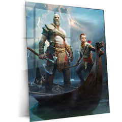 God of War Metal Poster – Epic Gaming Wall Art | Kratos & Norse Mythology Decor - TURTLEWINGS