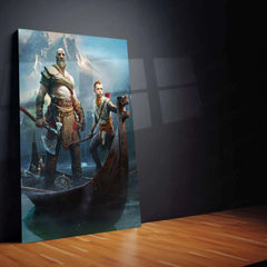 God of War Metal Poster – Epic Gaming Wall Art | Kratos & Norse Mythology Decor - TURTLEWINGS
