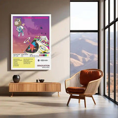 Graduation – Kanye West | Iconic Album Cover Metal Poster | HD Metal Wall Frame