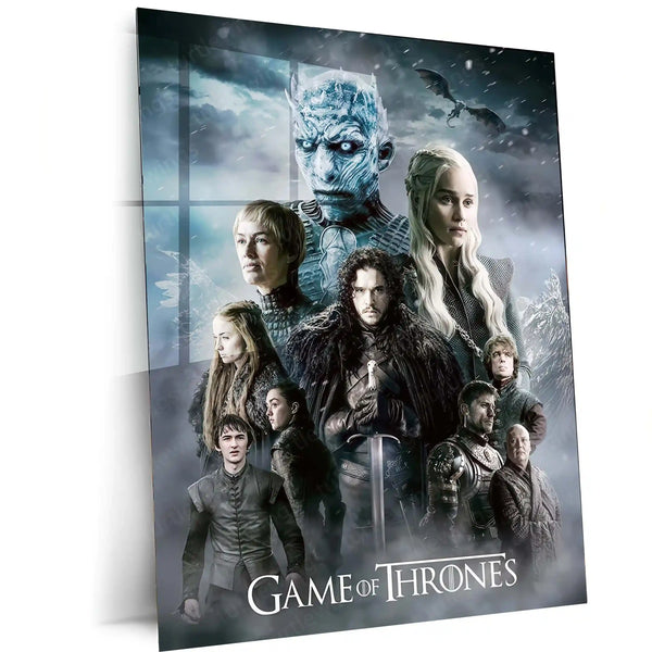 Game Metal Poster | Game of Thrones – Night King’s Reign Metal Poster | Fantasy Series Wall Frame