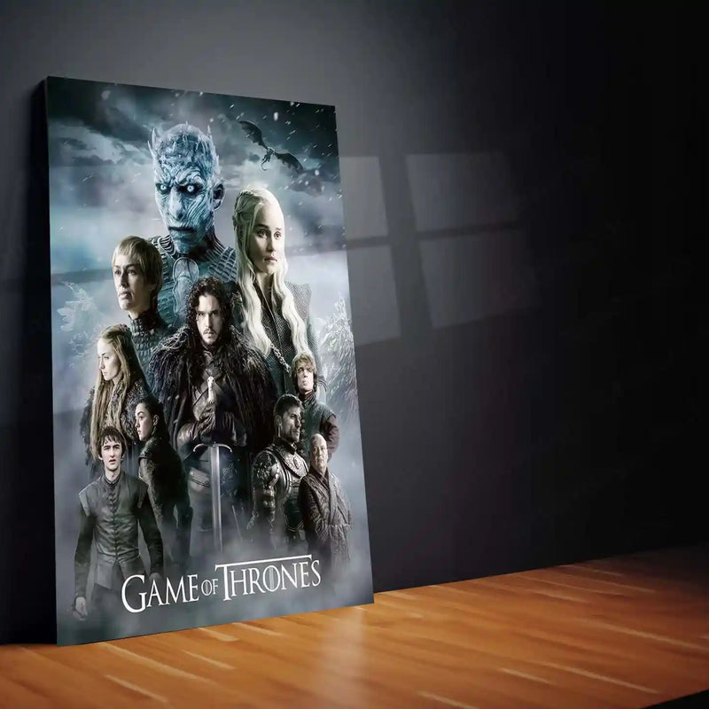 Game Metal Poster | Game of Thrones – Night King’s Reign Metal Poster | Fantasy Series Wall Frame