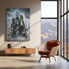 Game Metal Poster | Game of Thrones – Night King’s Reign Metal Poster | Fantasy Series Wall Frame