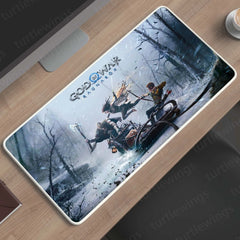 God of War Ragnarök Epic Battle Gaming Deskmat