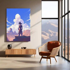 Goku Metal Frame Poster | Dragon Ball Z Wall Art for Anime Fans - TURTLEWINGS