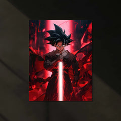Goku Neon LED Metal Poster - TURTLEWINGS