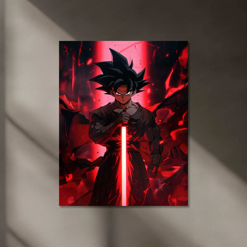 Goku Neon LED Metal Poster - TURTLEWINGS