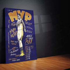 Golden State Greatness – Stephen Curry MVP Poster | Basketball Legend Metal Frame Wall Art